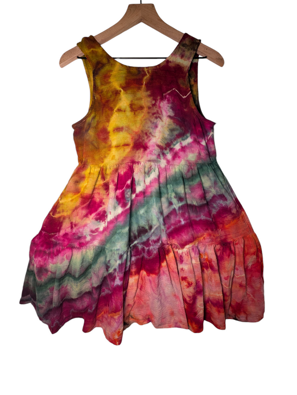 Small tiered babydoll dress with pockets