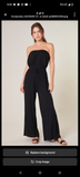 Medium strapless jumpsuit