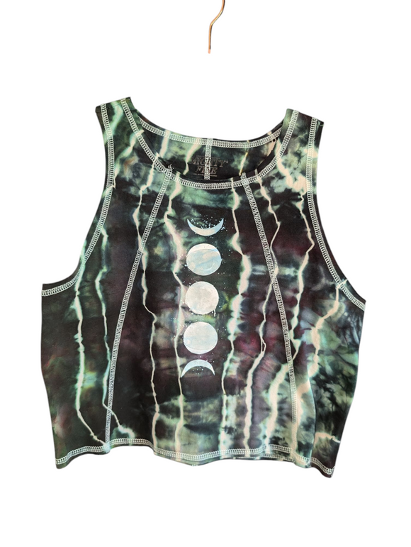 Small moon phase crop top