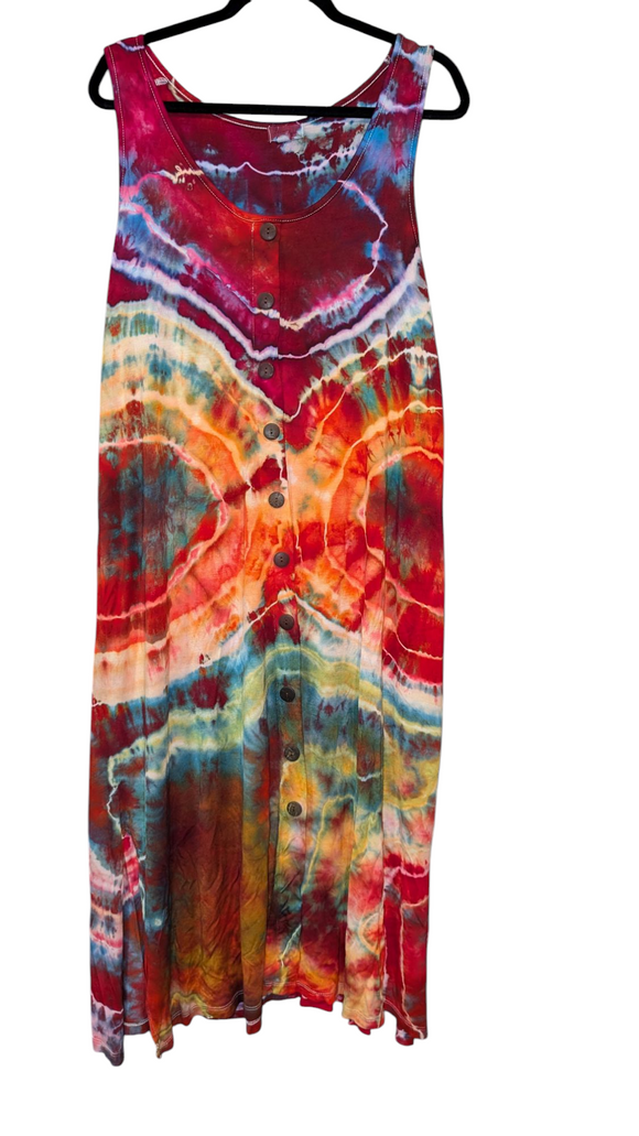 XL button down maxi dress