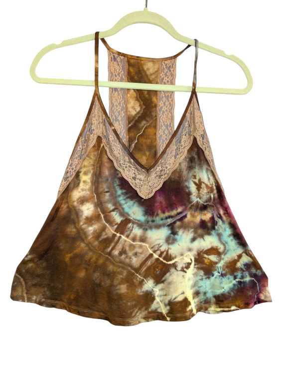 Small lace crop tank