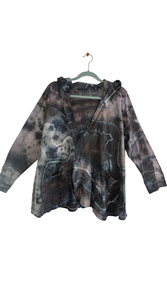 XL/XXL hooded cardigan with pockets