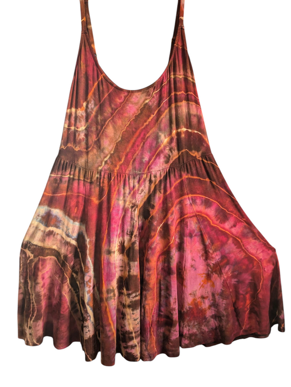 1X twirl dress with adjustable straps