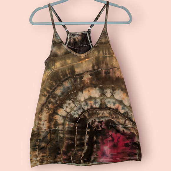 Medium athletic dress with pockets, adjustable straps and detached shorts set (built in bra)