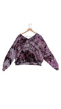 Small cropped French terry v neck sweatshirt