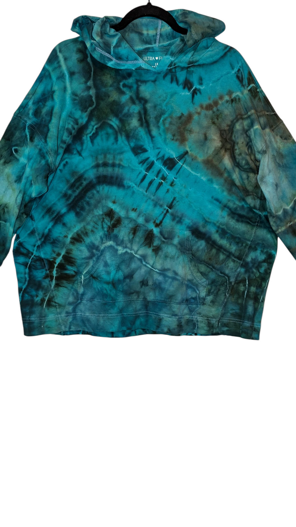 1X cotton front pocket sweatshirt