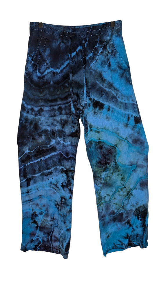 Large drawstring pants with pockets