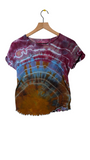 Medium cotton Free People baby top with ruffle hem
