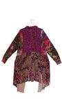 XL zip up fleece velour duster with pockets