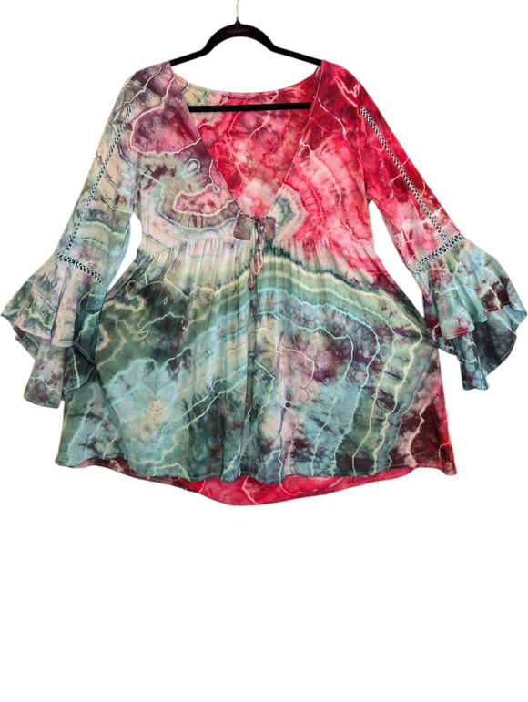 XL bell sleeve swim cover up