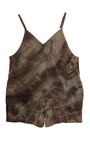 Medium romper with pockets and adjustable straps