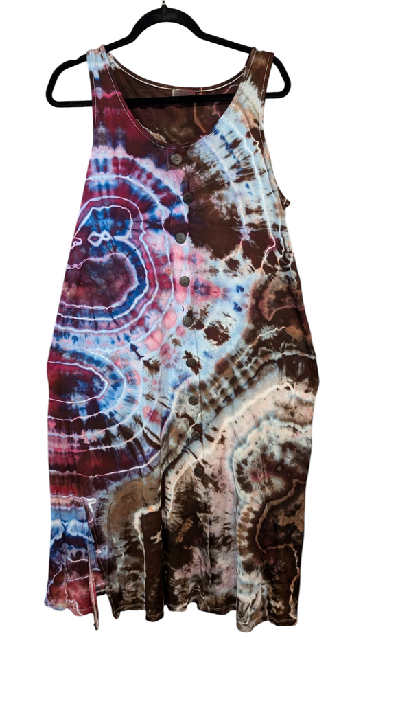 Medium button down maxi dress