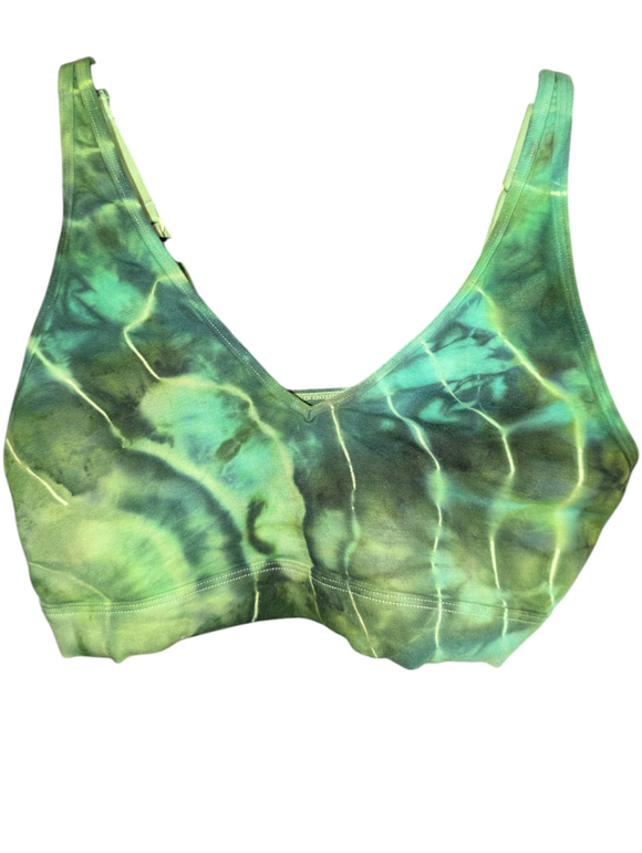 Medium cotton padded bra with adjustable straps