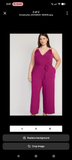 4X jumpsuit with pockets and tie waist