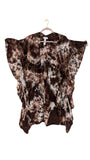 One size fits up to XL butterfly kimono