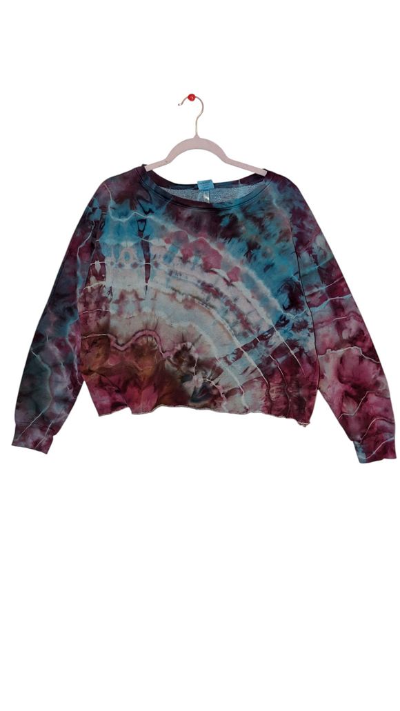 Medium French terry cropped crewneck