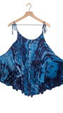 Large tiered flowy top with tie straps and seashells