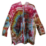 XL zip up hoodie with tie waist