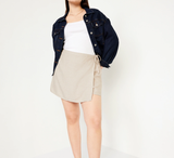 XXL high waisted wrap skort