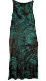 Medium malachite maxi dress with chest pocket
