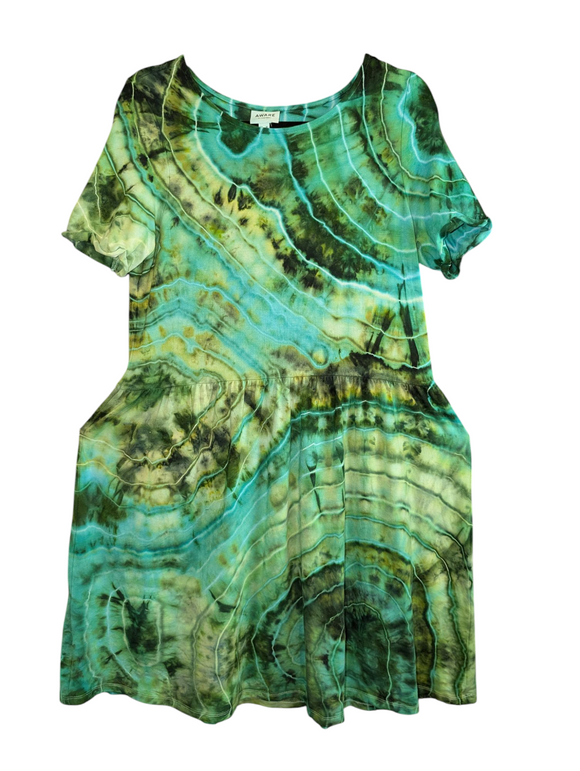 Medium babydoll dress stretch tencel fabric