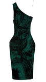 Small one strap tie waist bodycon
