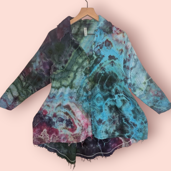 Medium cotton babydoll button down