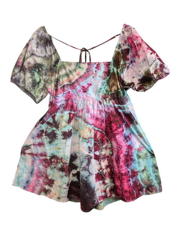 XL cotton dress with pockets