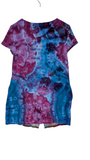 Small zip up terry cloth swim cover up with pockets